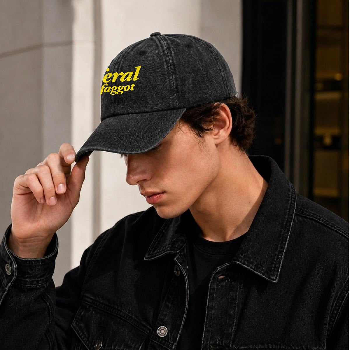 feral foggot Embroidered Cap ~ GAYSBIE