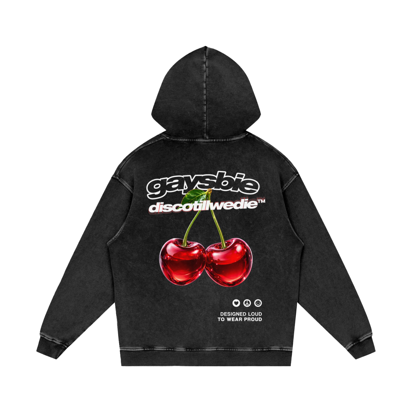sweetcherry® GAYSBIE™ Oversized Washed Hoodie