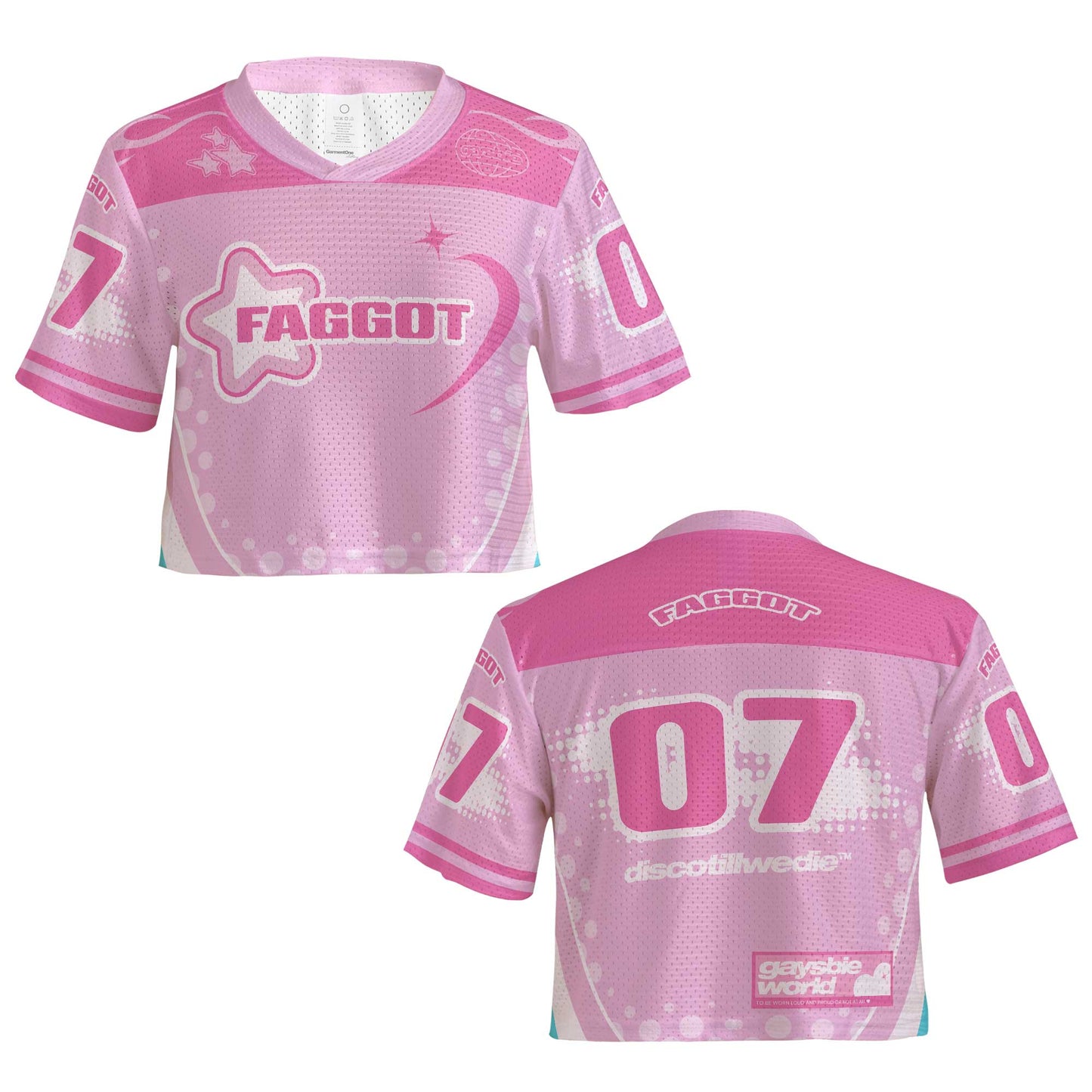 FAGGOT Mesh Crop Jersey ~ GAYSBIE