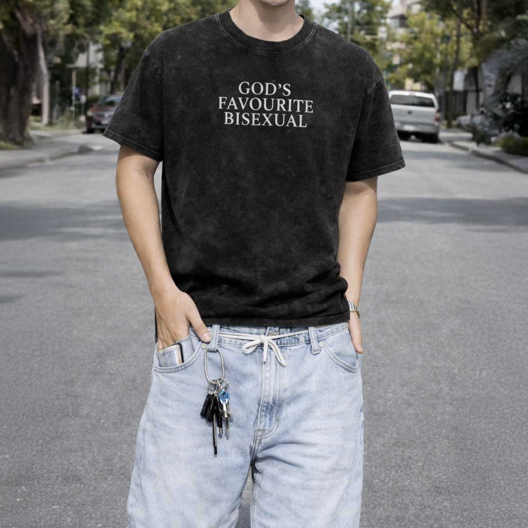 GOD'S FAVOURITE BISEXUAL Premium Oversized Tee ~ GAYSBIE