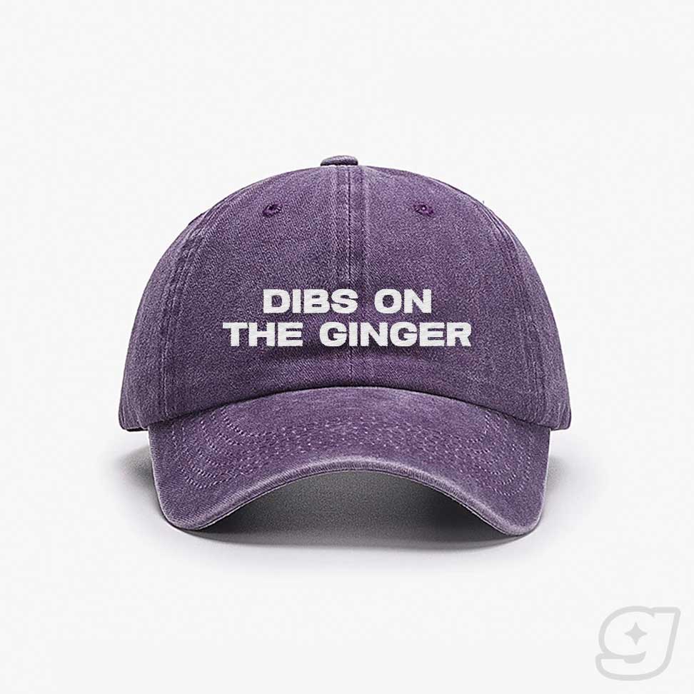 DIBS ON THE GINGER Embroidered Cap ~ GAYSBIE