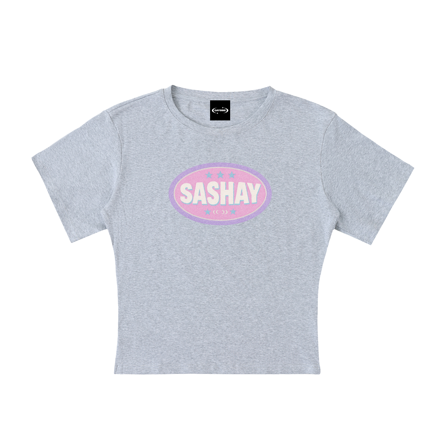 SASHAY BADGE Baby Tee ~ GAYSBIE