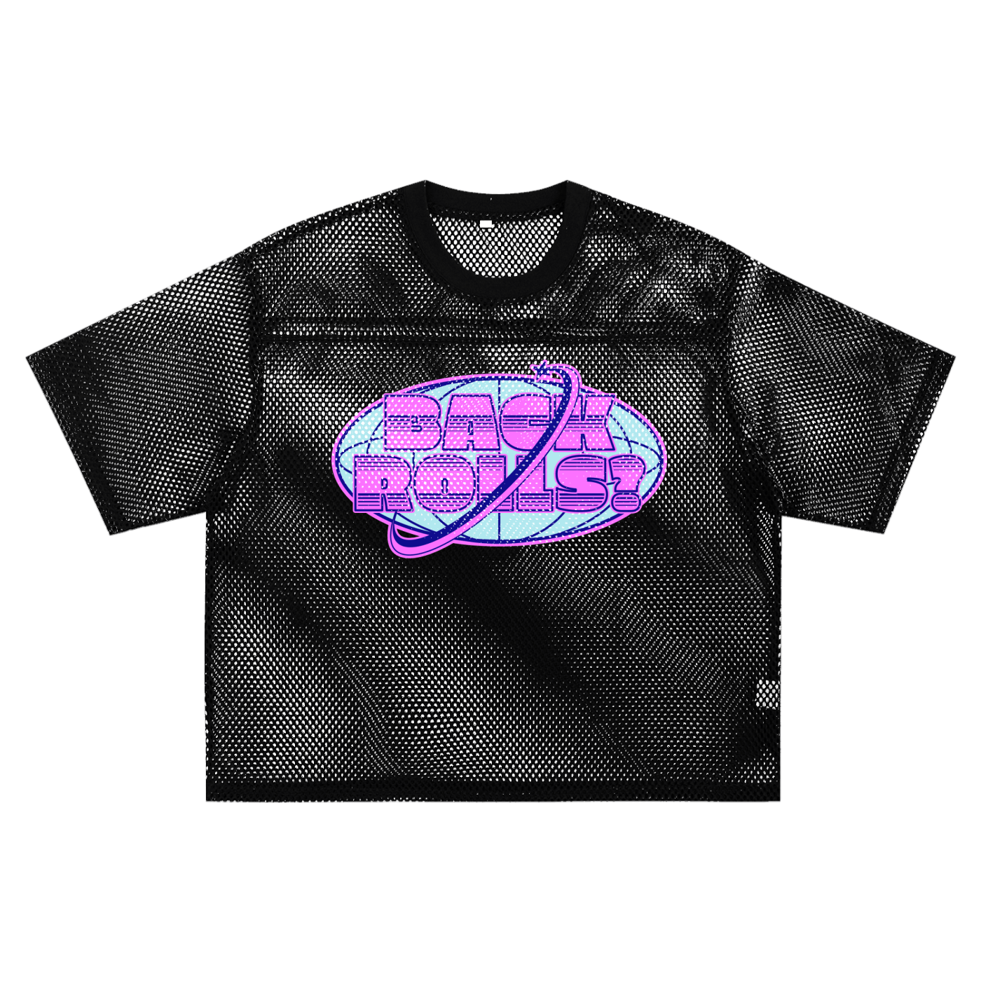 Mesh Tee MIDNIGHT / S BACK ROLLS Boxy Mesh Tee ~ GAYBSIE PREMIUM MATERIALS