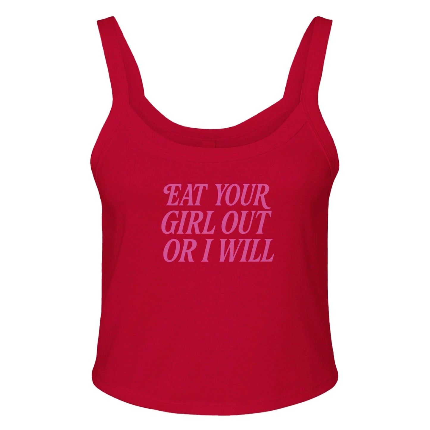 Ribbed Tank SPICY / XS EAT YOUR GIRL OUT Baby Ribbed Tank ~ GAYSBIE PREMIUM MATERIALS