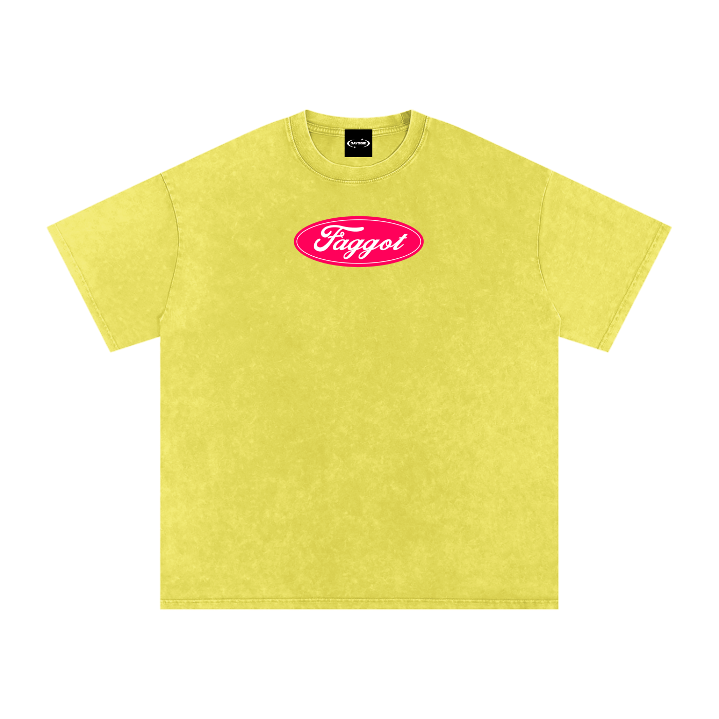 Oversize Tee LEMON / S Faggot Ford Logo Premium Oversized Tee ~ GAYSBIE PREMIUM MATERIALS