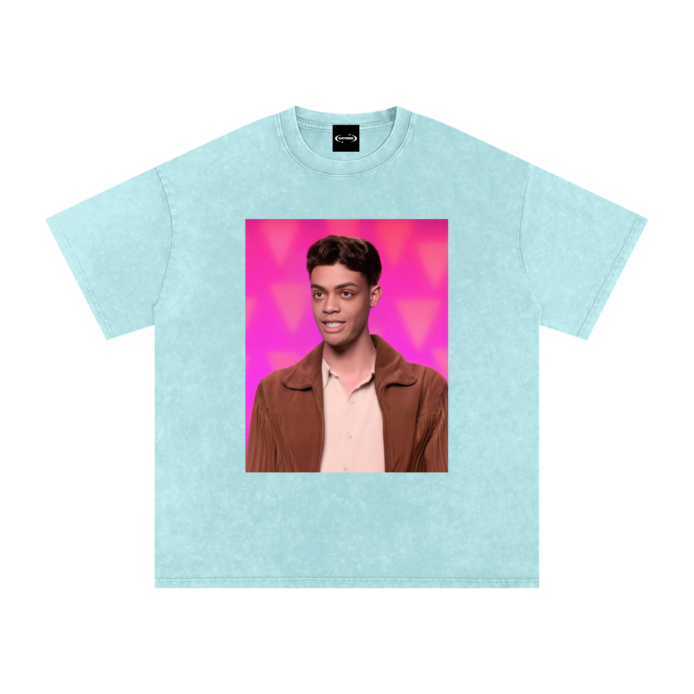 HEIDI GOODE Face Mash-Up Premium Oversized Tee ~ GAYSBIE