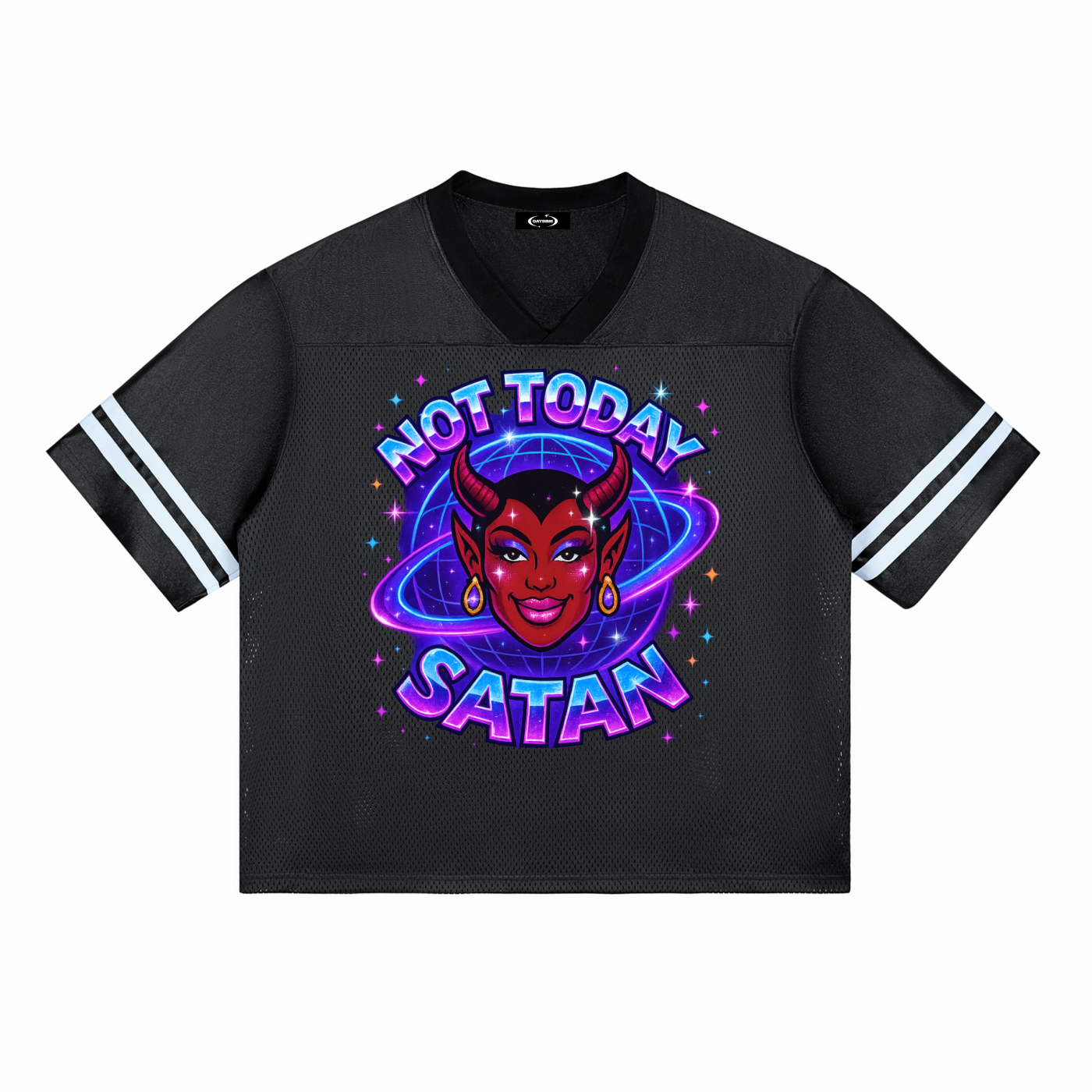 NOT TODAY SATAN Taped Premium Jersey ~ GAYSBIE