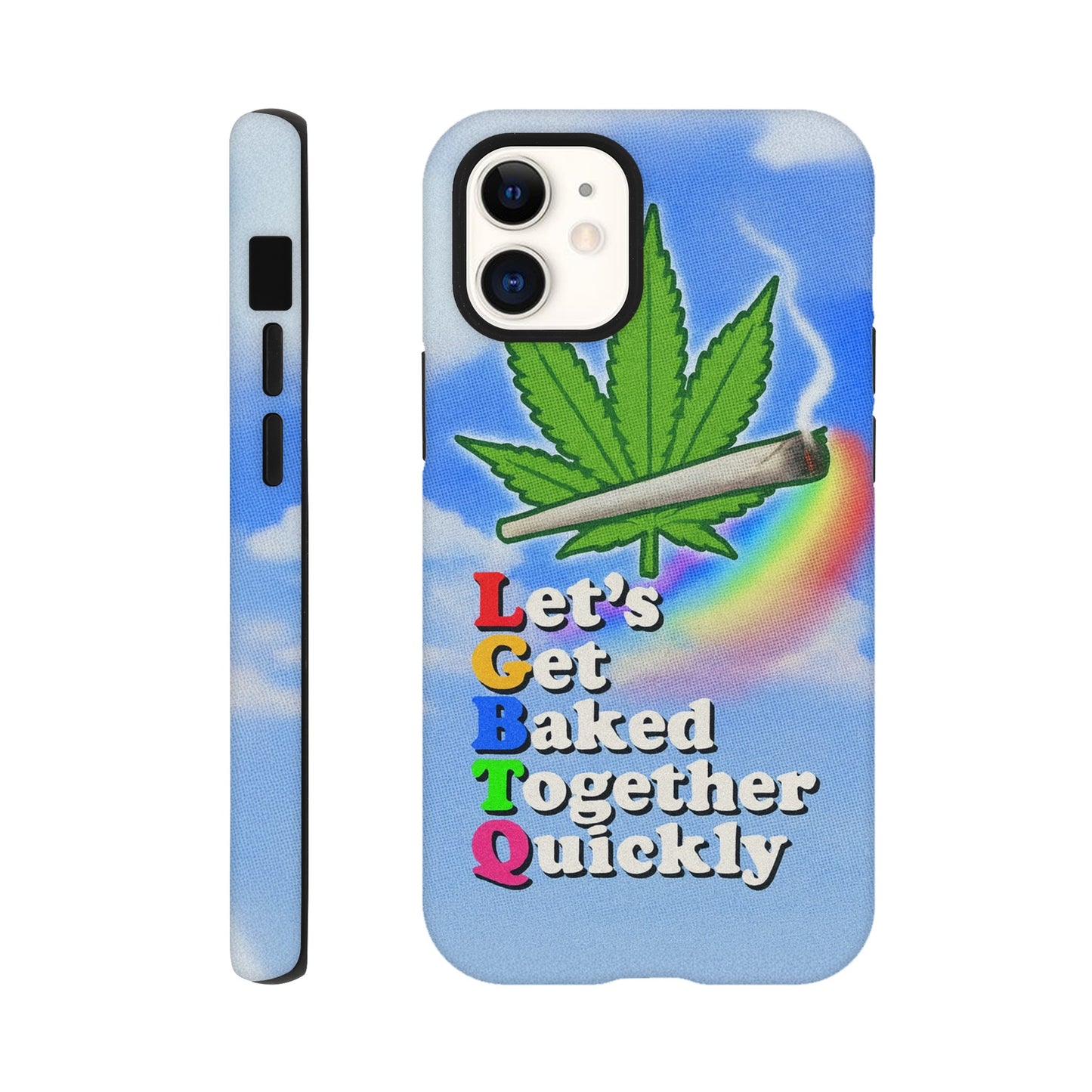 iPhone Case iPhone 12 Mini LGBTQ Baked Tough iPhone Case ~ GAYSBIE PREMIUM MATERIALS
