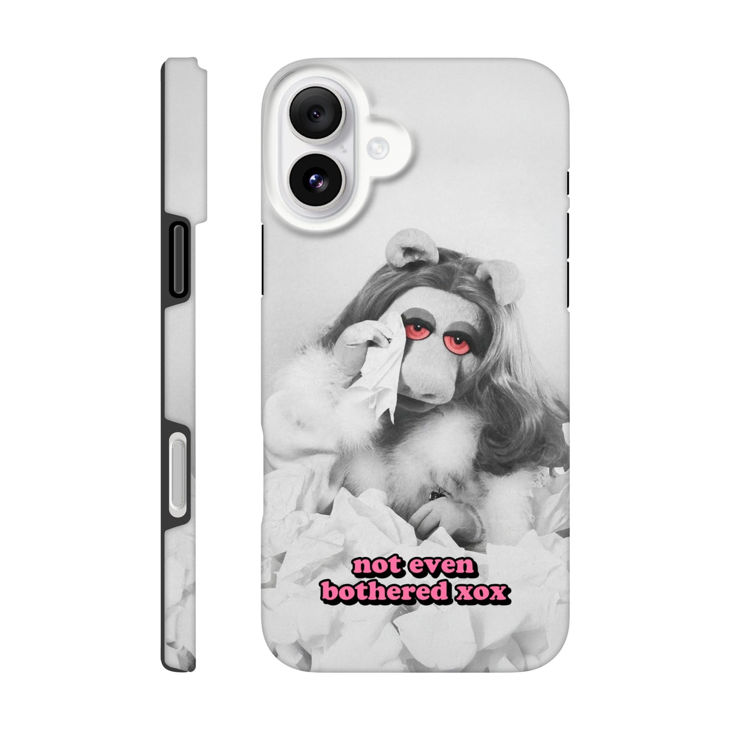 iPhone Case iPhone 16 Plus not even bothered Piggy Tough iPhone Case ~ GAYSBIE PREMIUM MATERIALS