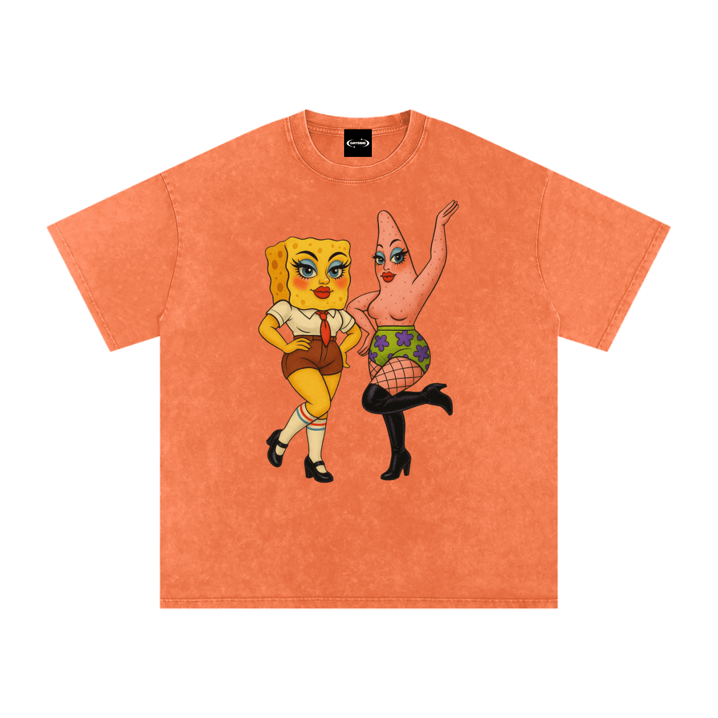 Oversize Tee TROPICAL / S Sponge & Patty Premium Oversized Tee ~ GAYSBIE PREMIUM MATERIALS