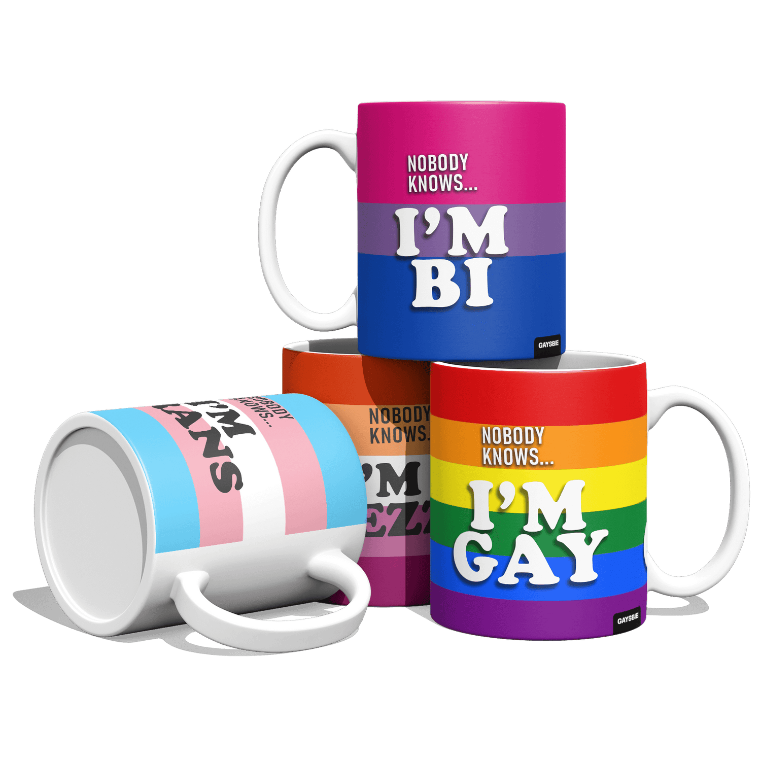 Group image of all mugs