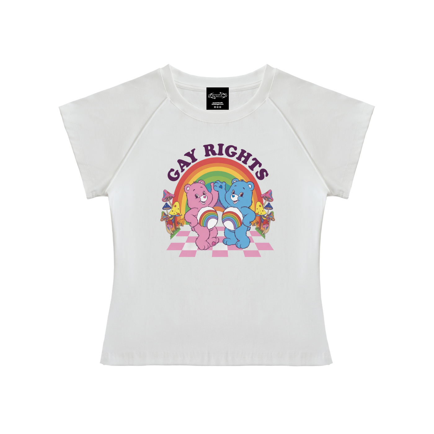 GAY RIGHTS BEARS Short Sleeve Crop ~ GAYSBIE