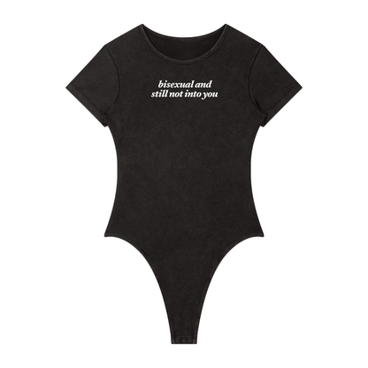 bisexual and still not into you Washed Bodysuit ~ GAYSBIE