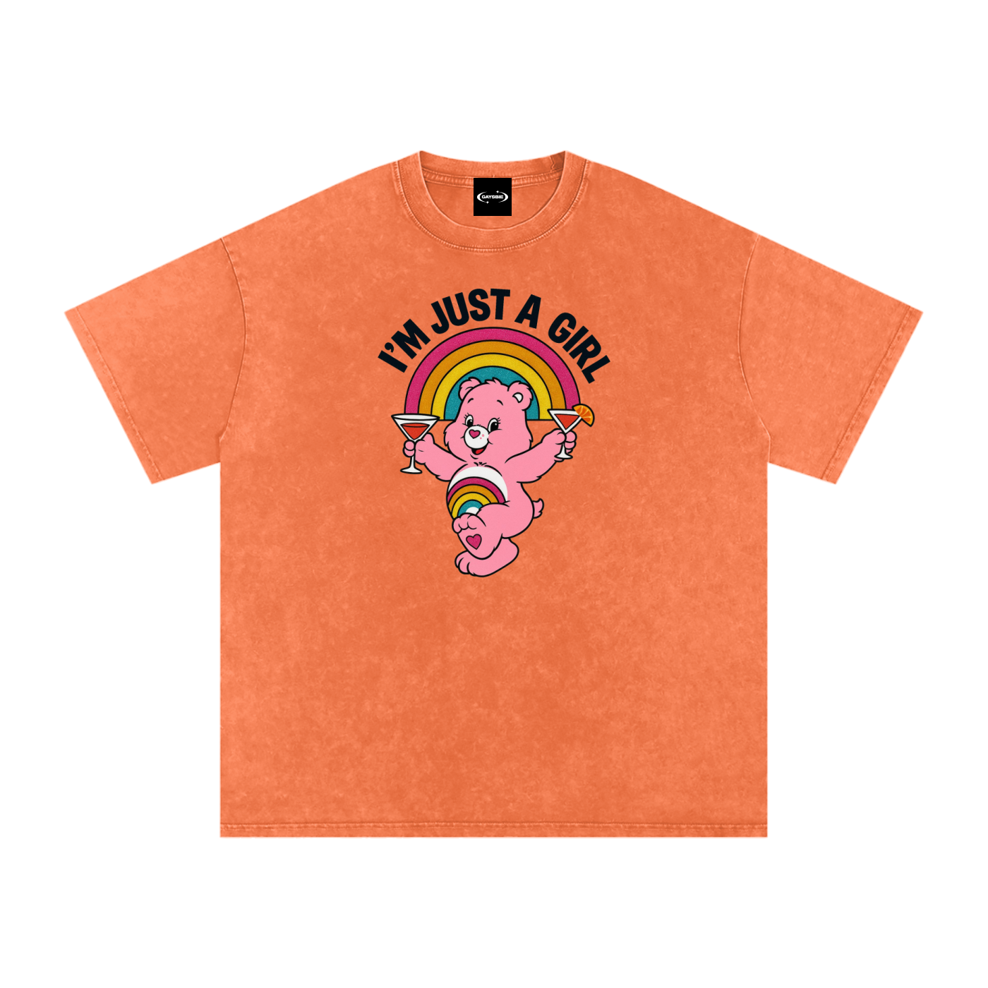 I'M JUST A GIRL BEAR Premium Oversized Tee ~ GAYSBIE