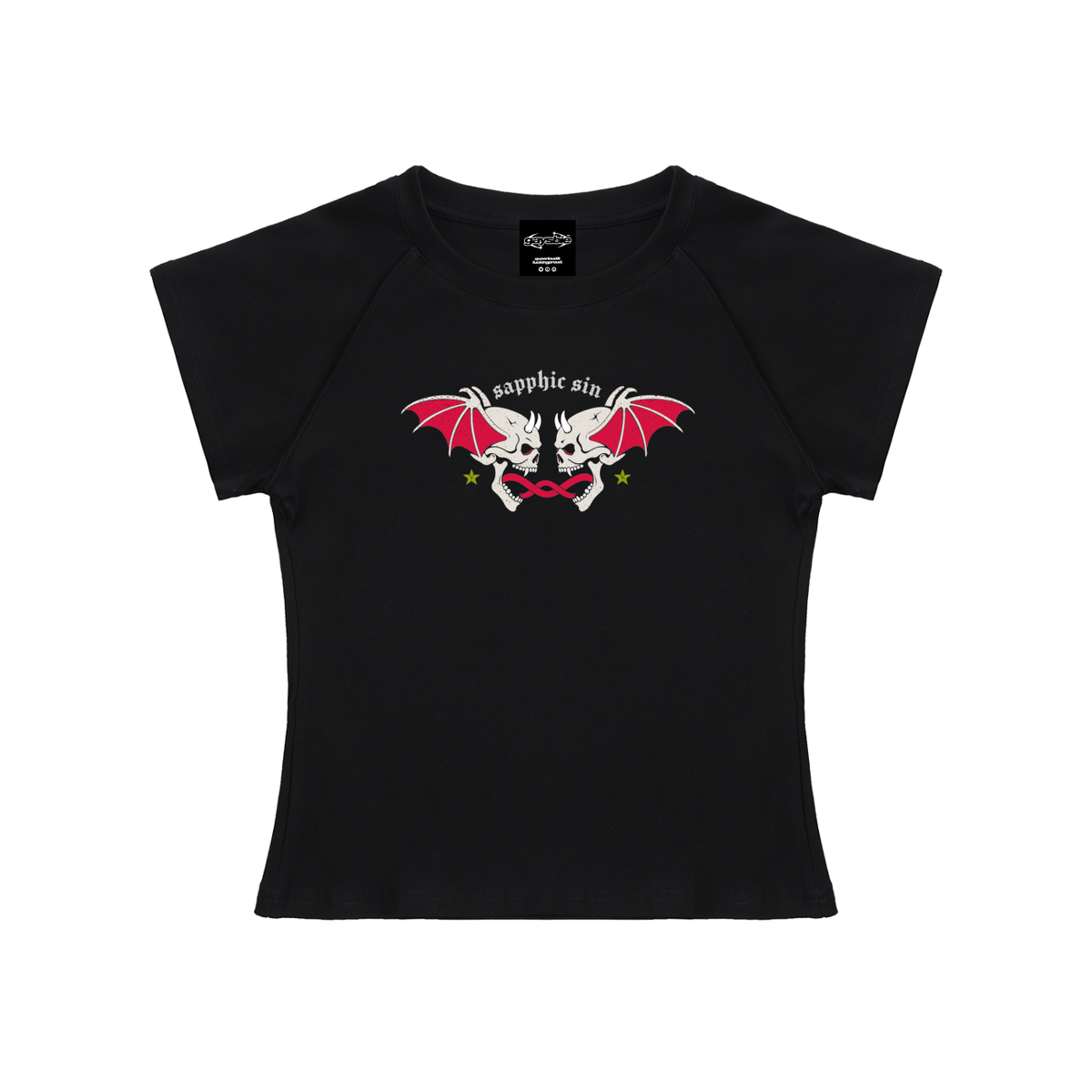 Solid Color Raglan Sleeve Crop Top