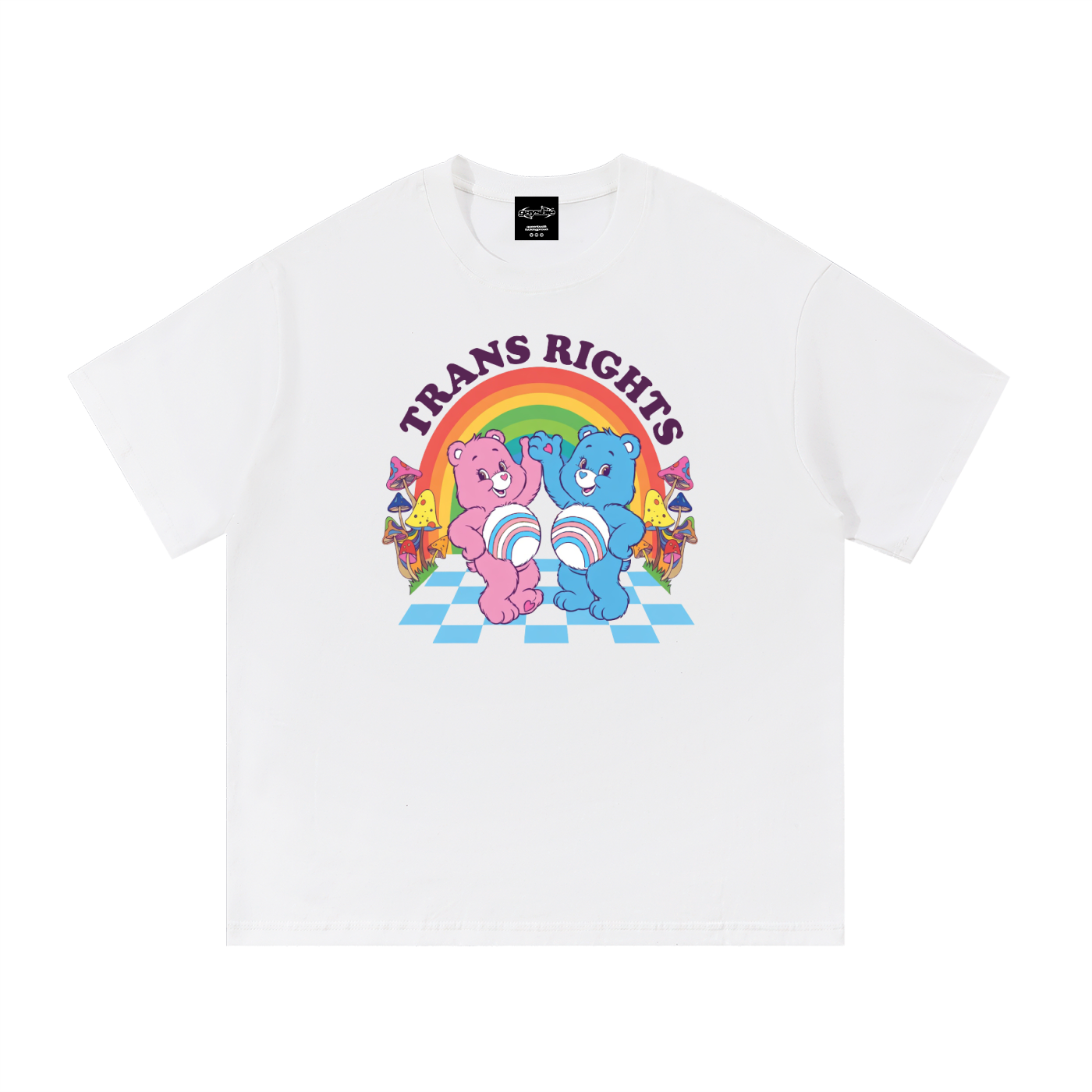 TRANS RIGHTS BEARS Oversize Signature Tee ~ GAYSBIE