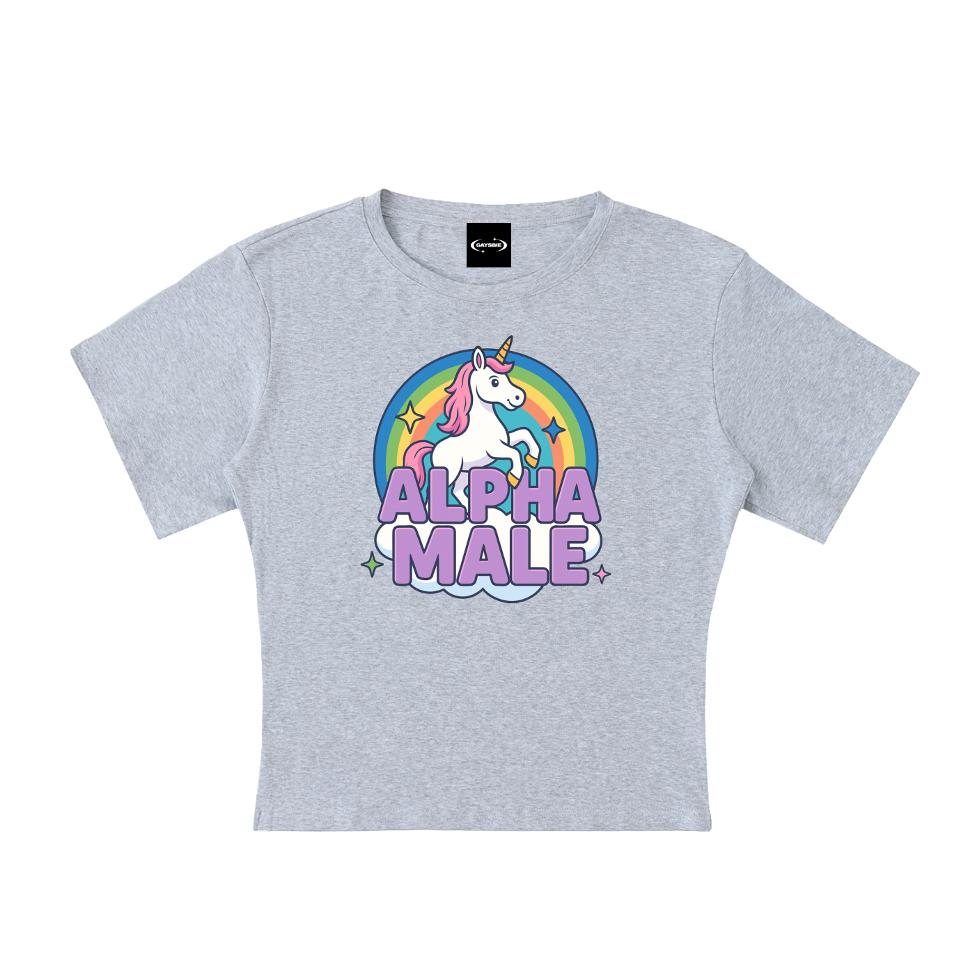 ALPHA MALE Baby Tee ~ GAYBSIE