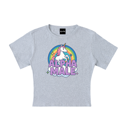 ALPHA MALE Baby Tee ~ GAYBSIE