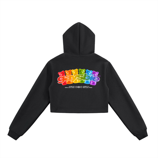 GAYSBIE™ Gummy Cropped Zip-Up Hoodie