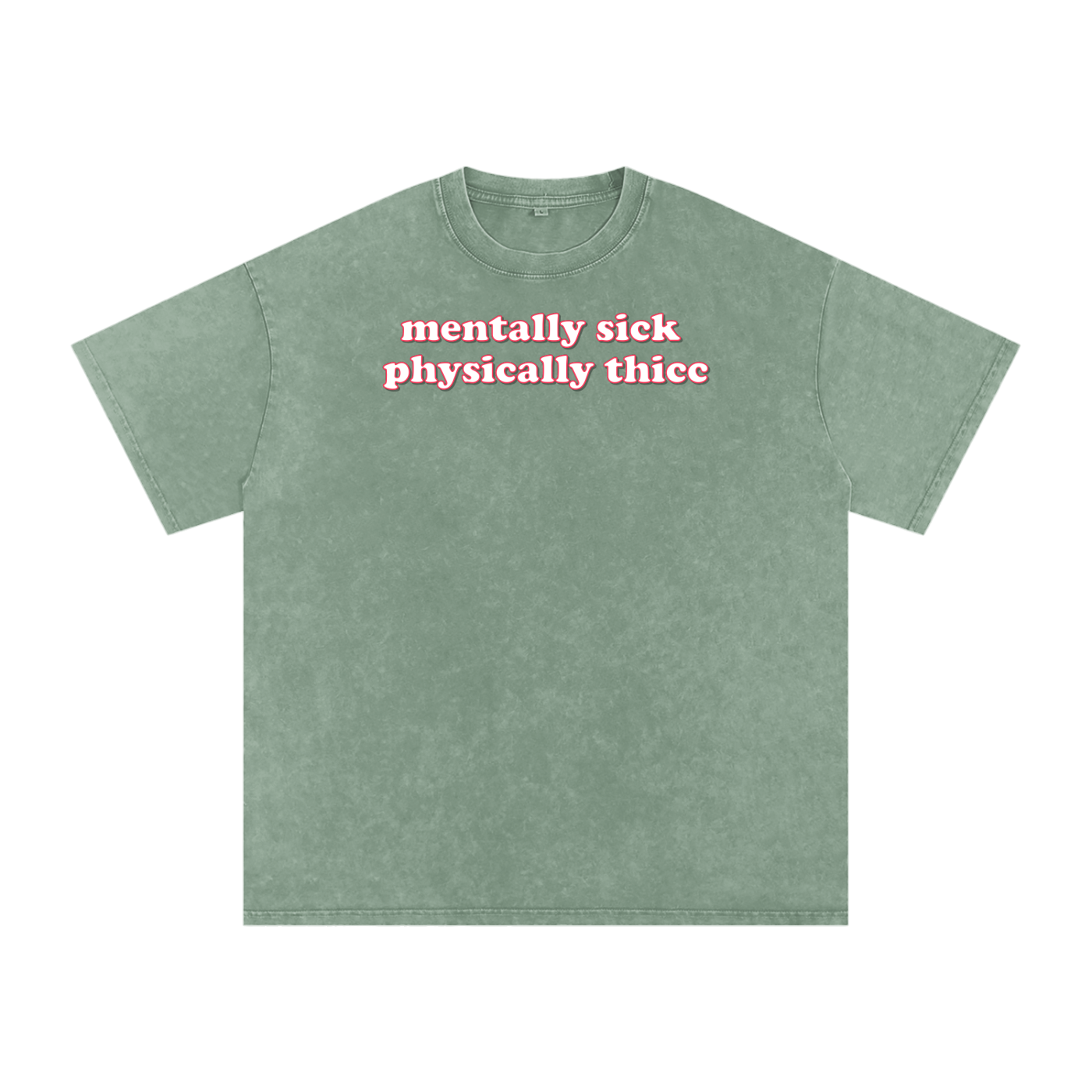 mentally sick physcially thicc Premium Oversized Tee ~ GAYSBIE