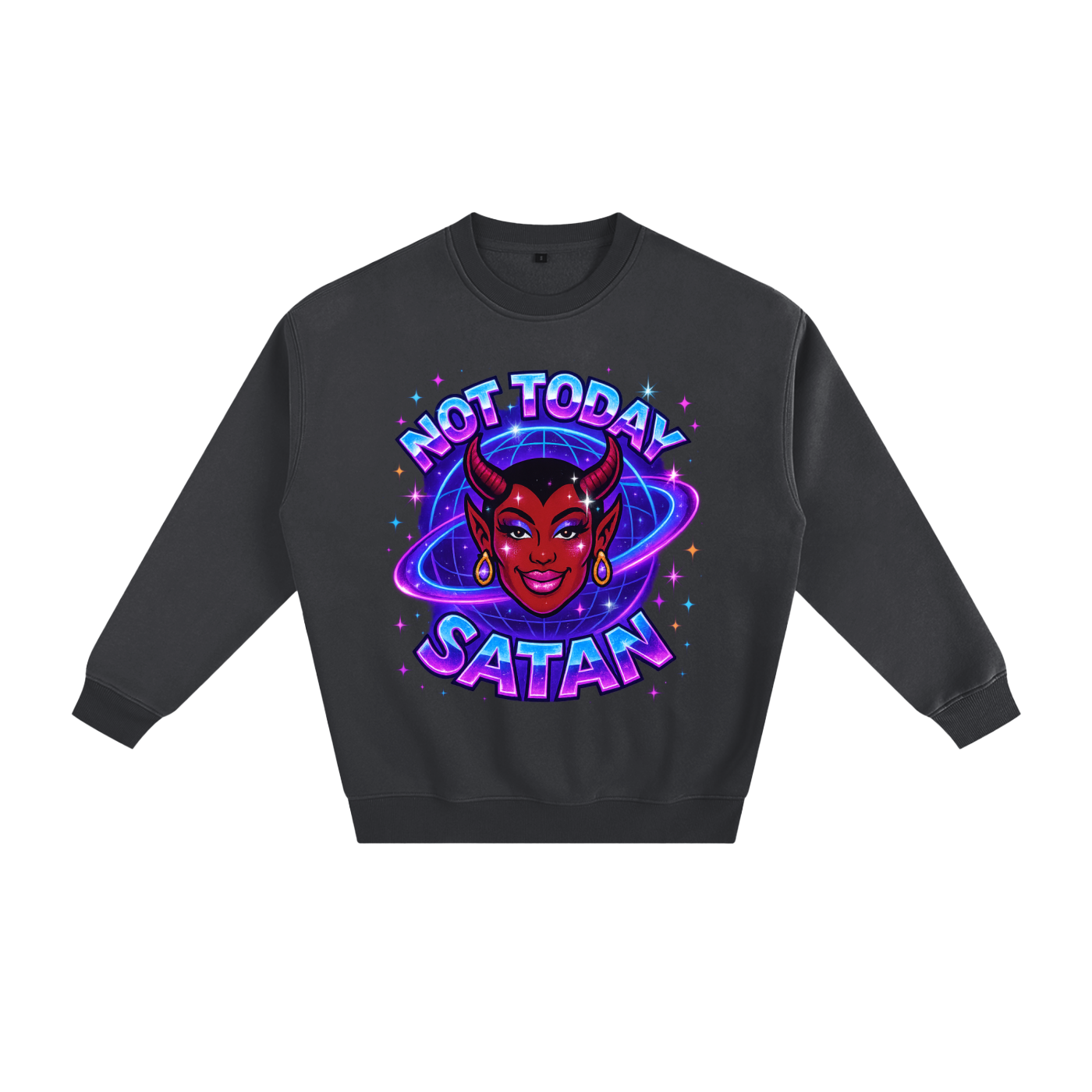 NOT TODAY SATAN Thick Fleece Sweat ~ GAYBSIE