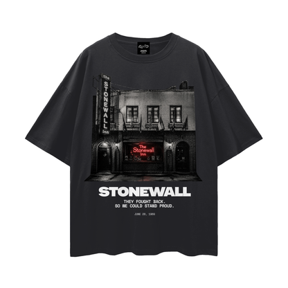 The Stonewall Inn Oversize Loose Drop Shoulder Tee ~ GAYSBIE