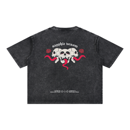 Sapphic Venom Goth Tee - Alternative Lesbian Clothing USA GAYSBIE