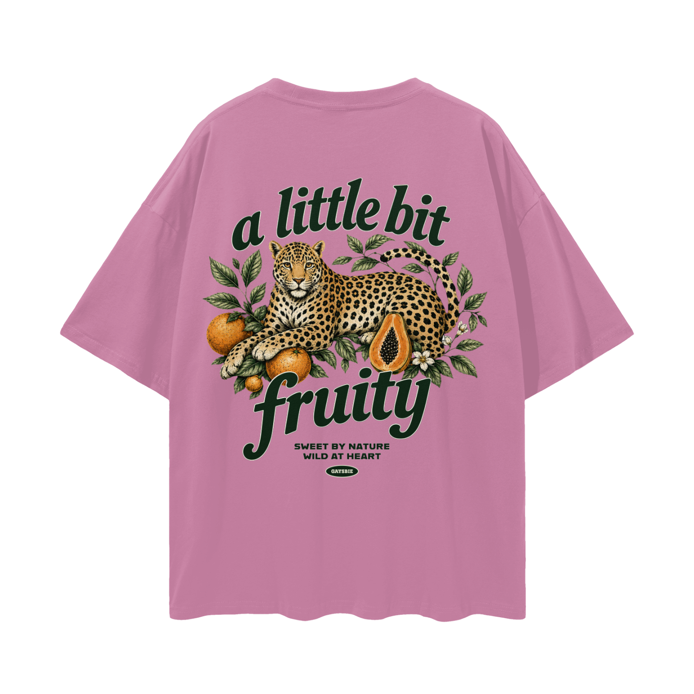 a little bit fruity Oversize Loose Drop Shoulder Tee ~ GAYSBIE