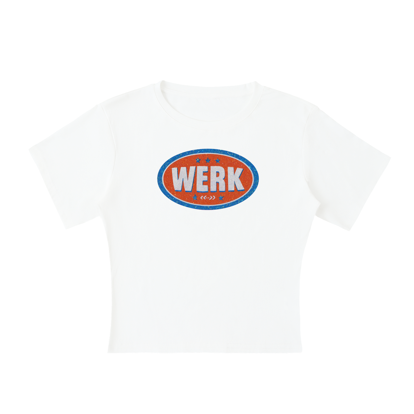 WERK BADGE Baby Tee ~ GAYSBIE