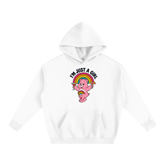 I'M JUST A GIRL BEAR Heavy Fleece Hoodie ~ GAYSBIE