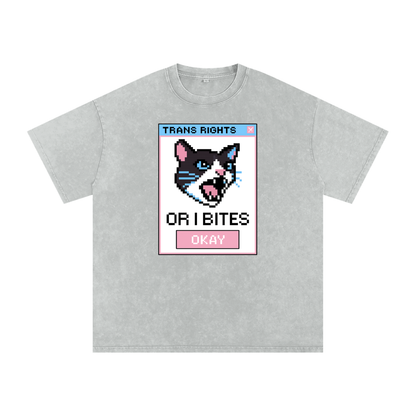Trans Rights Premium Oversized Tee ~ GAYSBIE