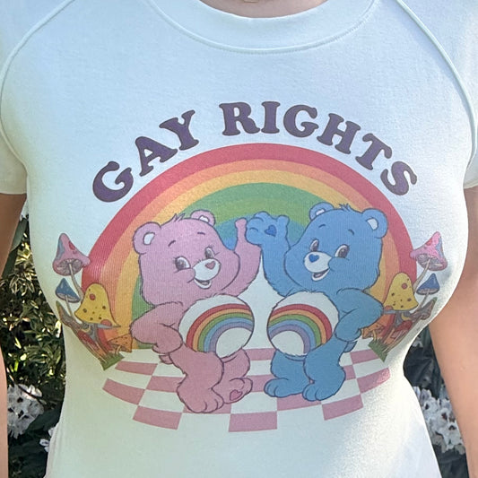 GAY RIGHTS BEARS Short Sleeve Crop ~ GAYSBIE