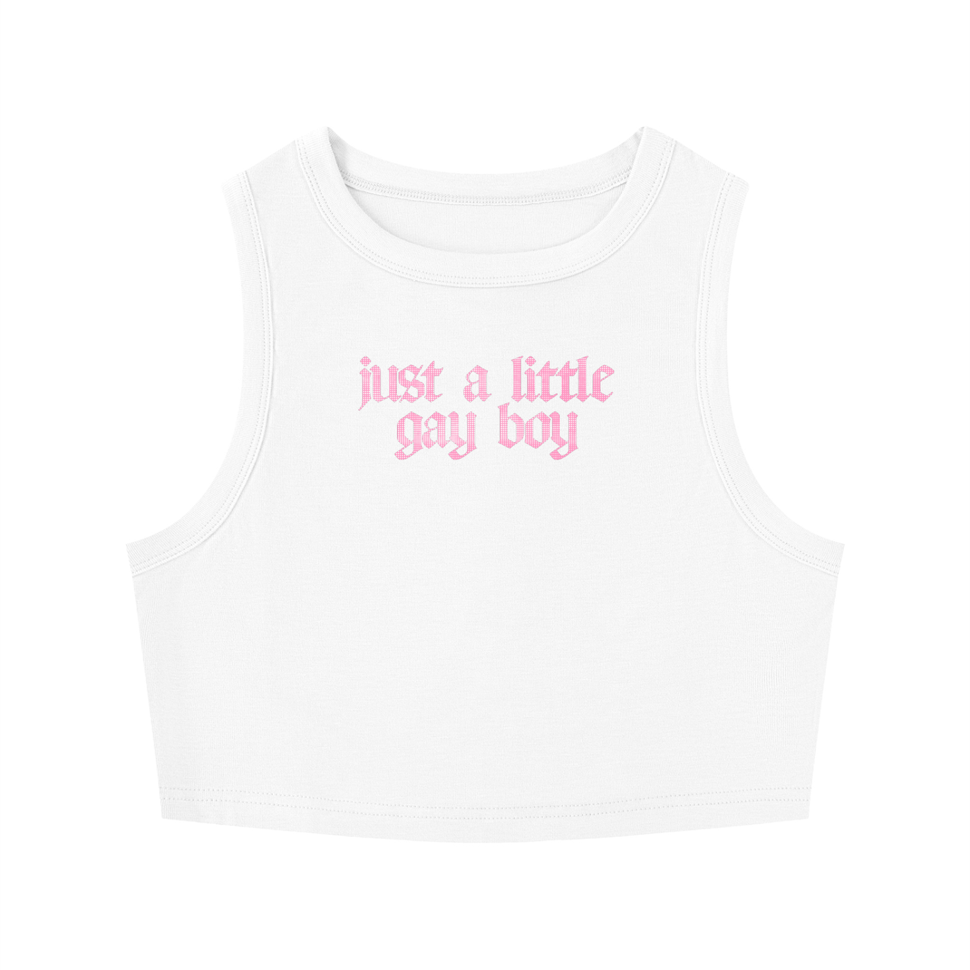 just a little gayboy Crop Tank ~ GAYSBIE