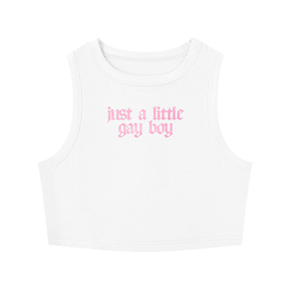 just a little gayboy Crop Tank ~ GAYSBIE