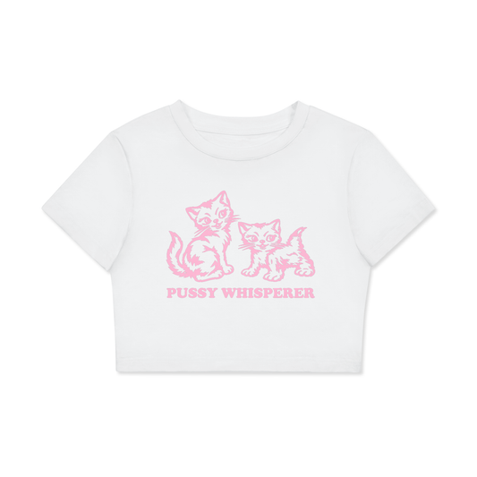 PUSSY WHISPERER Crop Tee ~ GAYSBIE