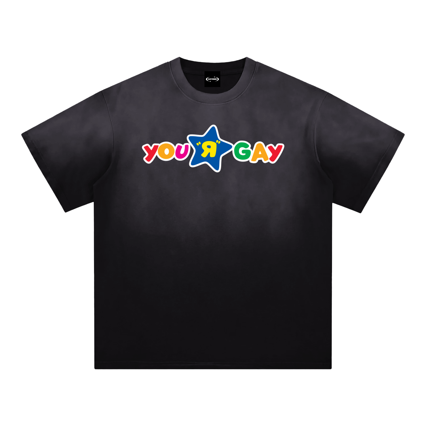 YOU R GAY Sunfade Premium Oversized Tee ~ GAYSBIE