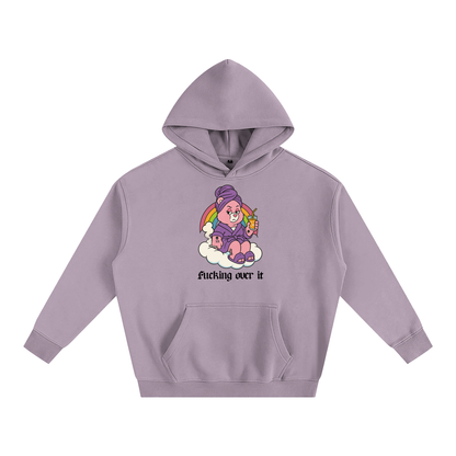 FUCKING OVER IT BEAR Heavy Fleece Hoodie ~ GAYSBIE