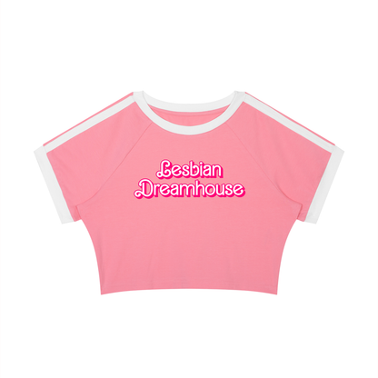 Lesbian Dreamhouse Taped Crop Tee ~ GAYSBIE