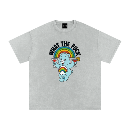 WHAT THE FUCK BEAR Premium Oversized Tee ~ GAYSBIE