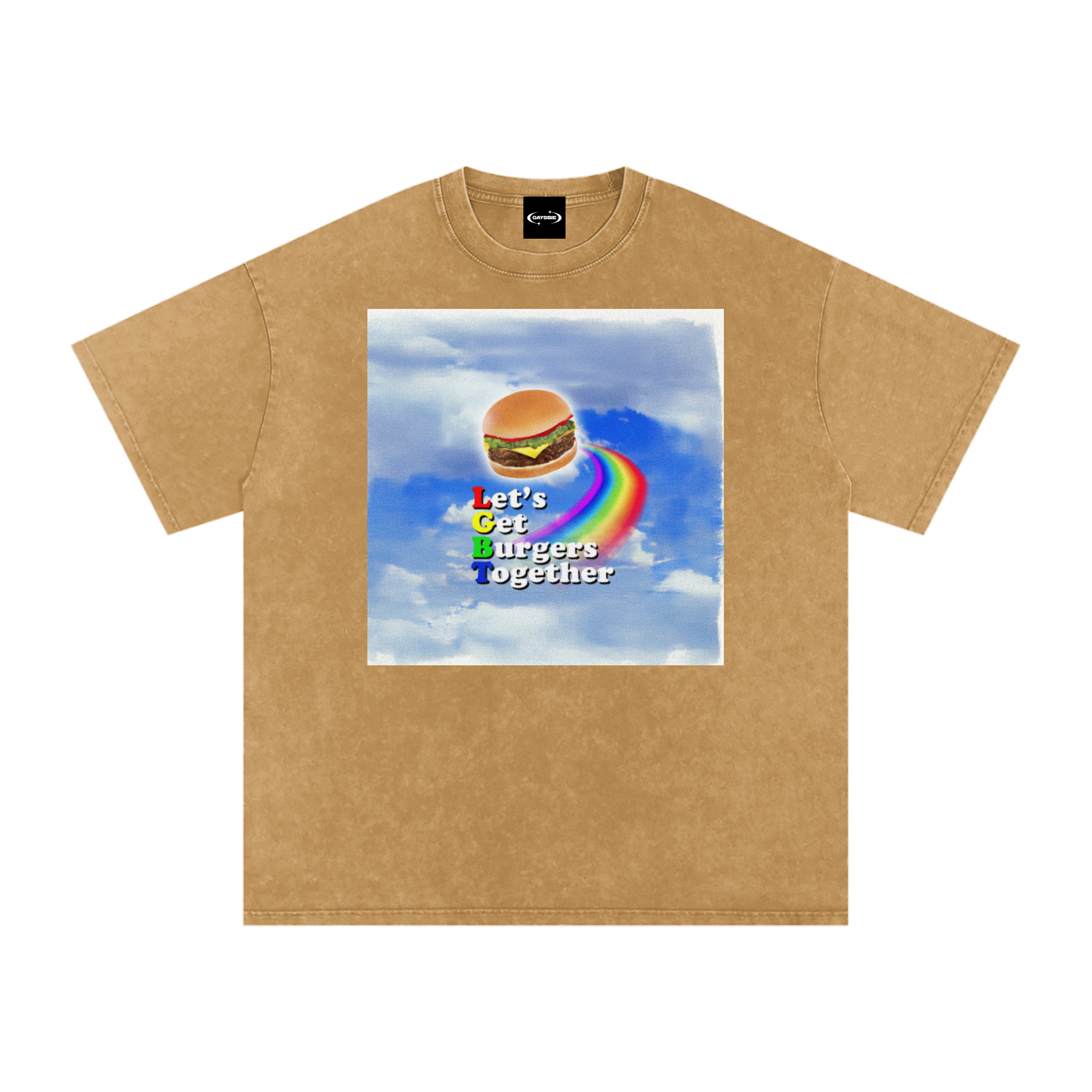 LGBT BURGER Premium Oversized Tee ~ GAYSBIE