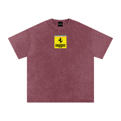FAGGOT FERRARI Premium Oversized Tee ~ GAYSBIE