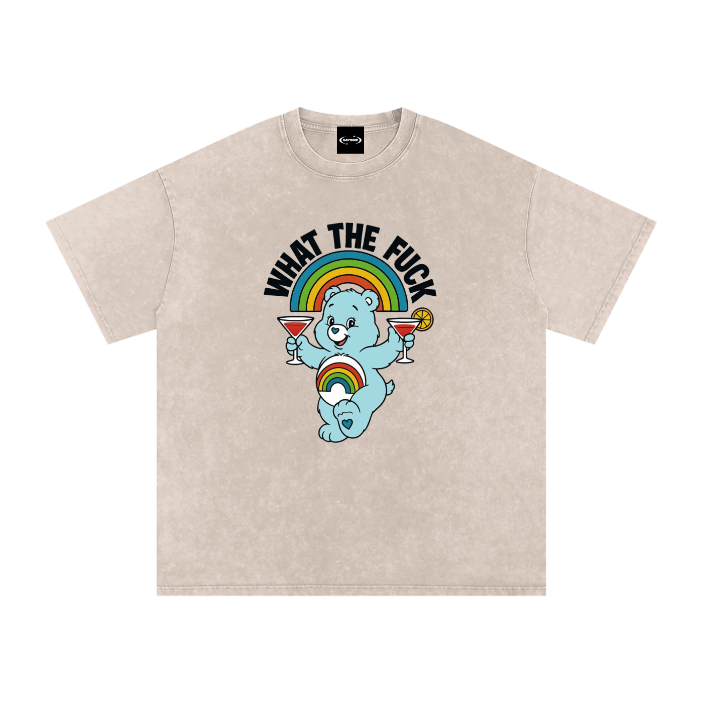 WHAT THE FUCK BEAR Premium Oversized Tee ~ GAYSBIE