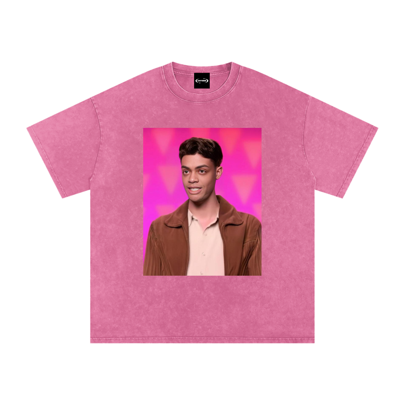 HEIDI GOODE Face Mash-Up Premium Oversized Tee ~ GAYSBIE