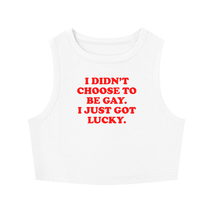 Women's Tight Crewneck Crop Tank Top