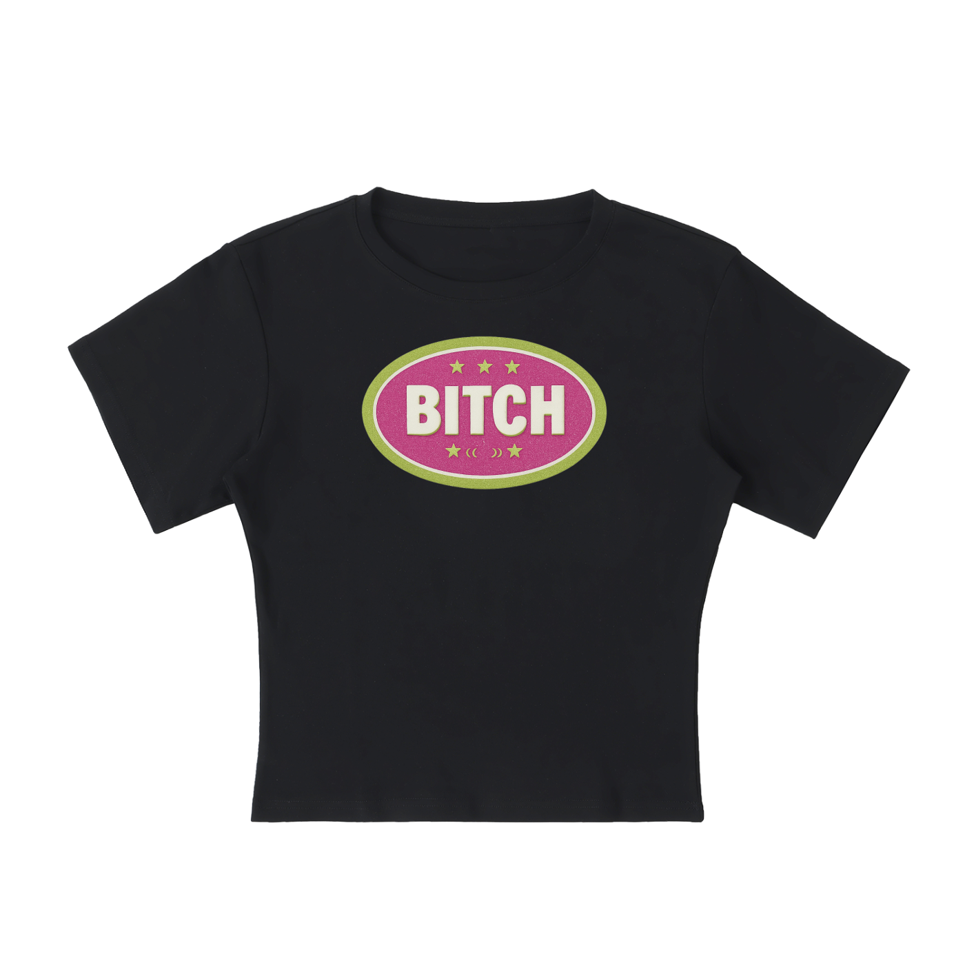 BITCH BADGE Baby Tee ~ GAYSBIE