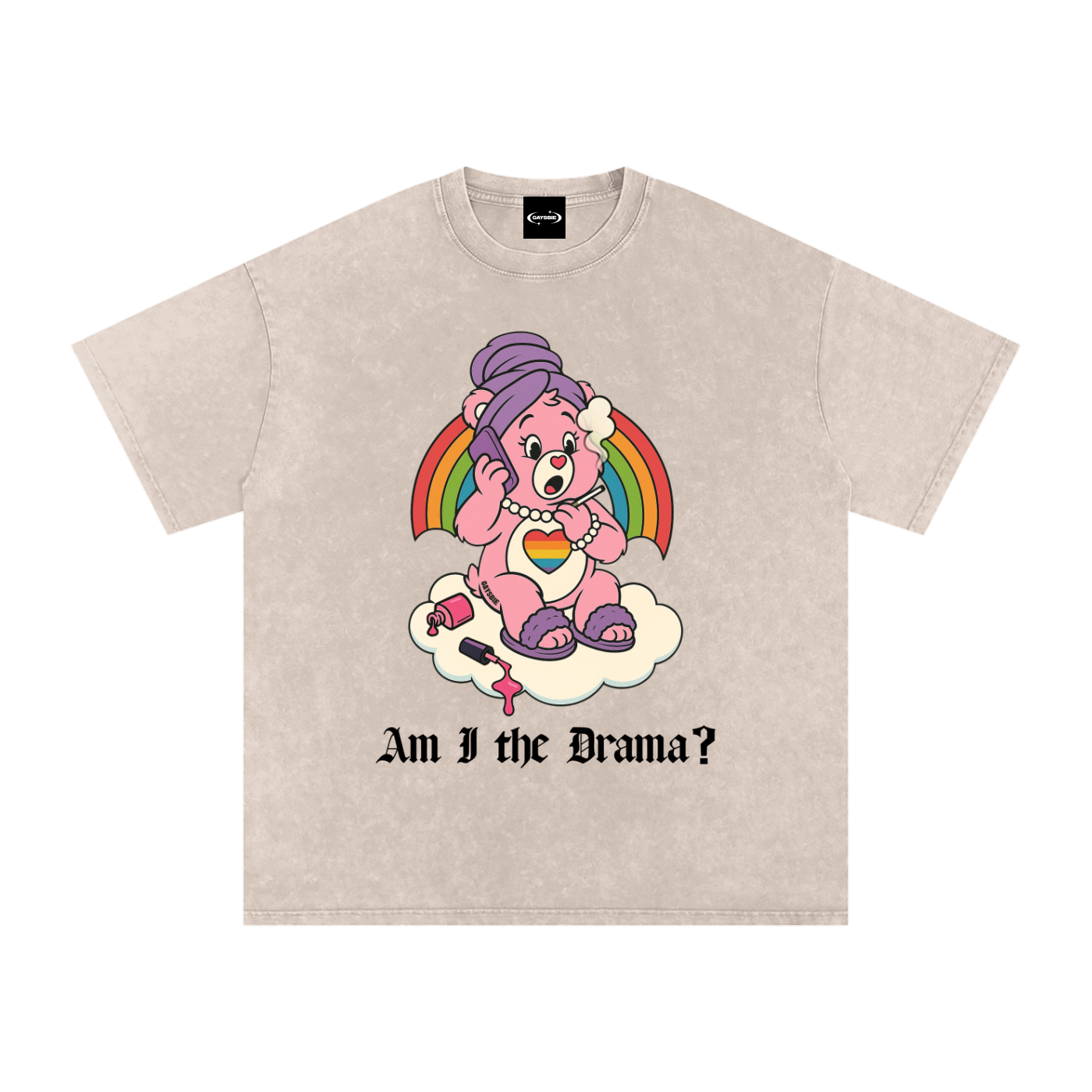 AM I THE DRAMA? BEAR Premium Oversized Tee ~ GAYSBIE