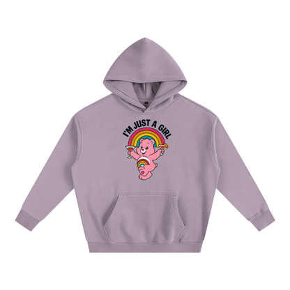 I'M JUST A GIRL BEAR Heavy Fleece Hoodie ~ GAYSBIE