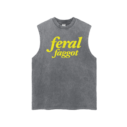 feral faggot Premium Oversized Tank ~ GAYSBIE