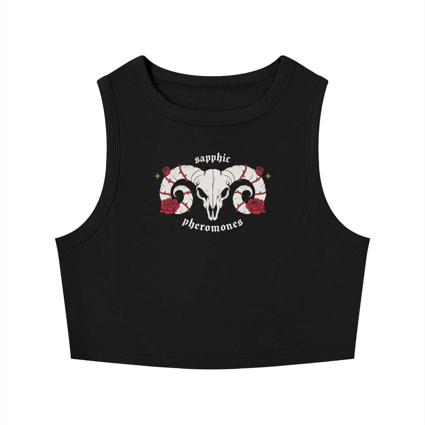 sapphic pheromones goth Crop Tank ~ GAYSBIE