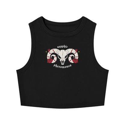 sapphic pheromones goth Crop Tank ~ GAYSBIE